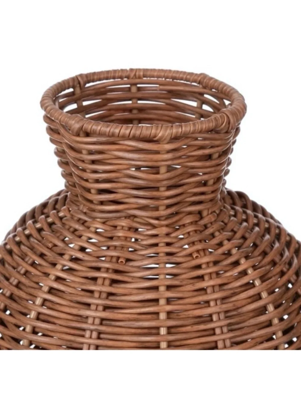 🆕- Better Homes & Gardens Woven Rattan Indoor Vase, 10